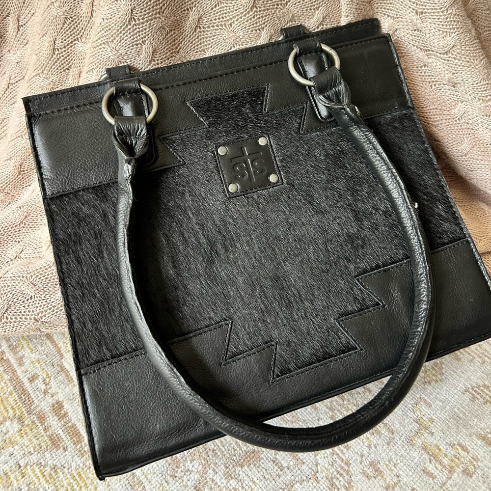 STS RANCH “Harlow” Black Leather Purse.